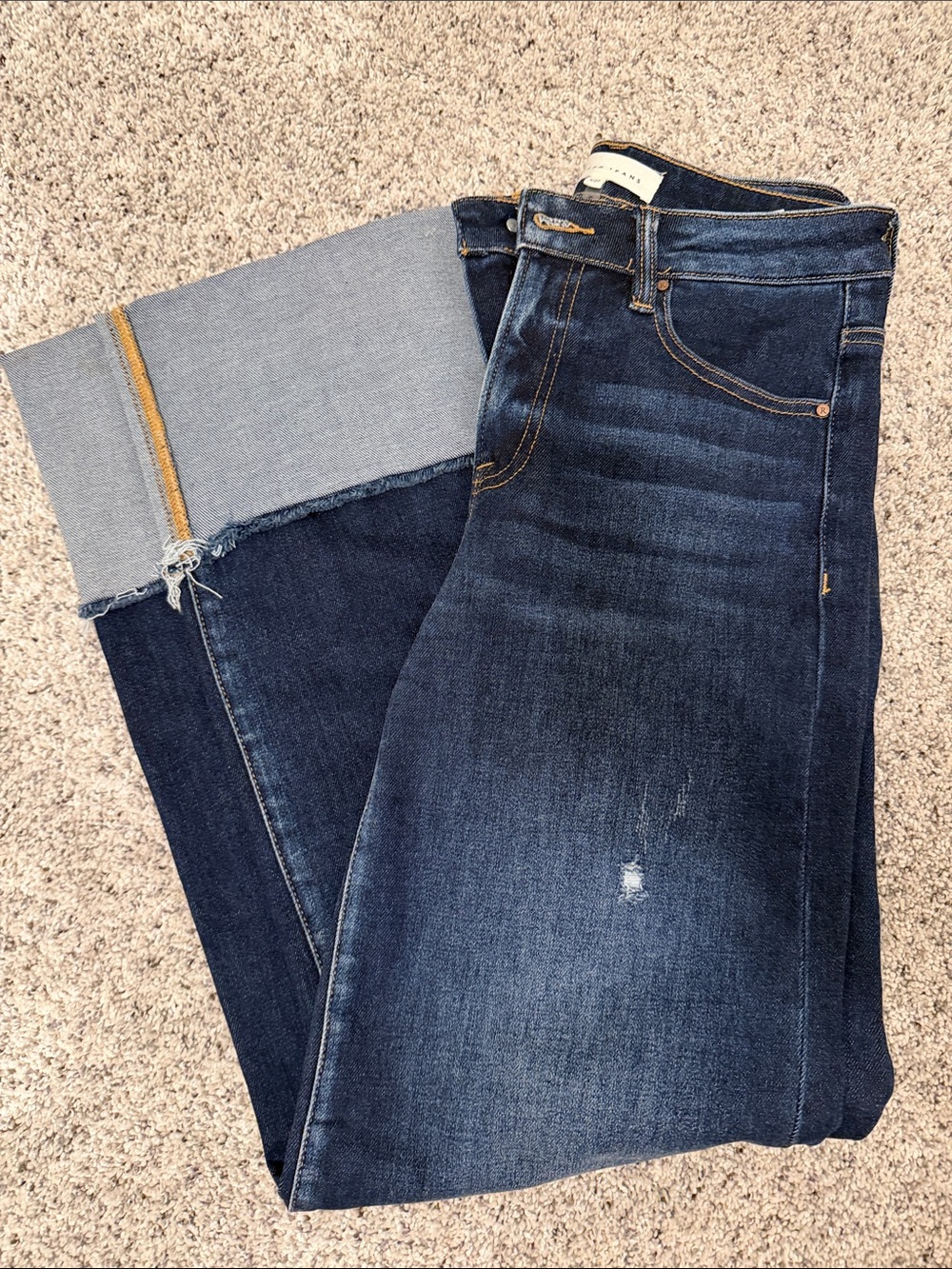 Risen wide cuff jeans size 5/27 - Picture 4 of 5
